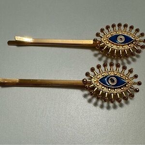 Evil Eye set of 2 hair pins